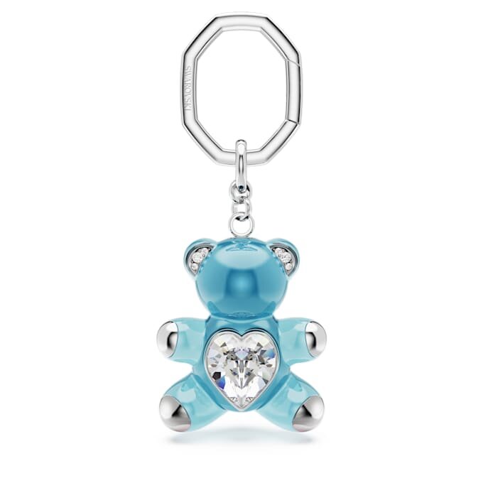 Breloc ursuleț Teddy, albastru, placat cu rodiu Breloc ursuleț Teddy, albastru, placat cu rodiu