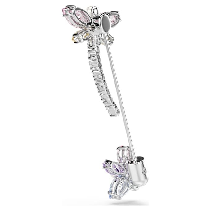 Broșă Ariana Grande X Swarovski cu tăieturi mixte, libelulă, multicoloră, placată cu rodiu Broșă Ariana Grande X Swarovski cu tăieturi mixte, libelulă, multicoloră, placată cu rodiu