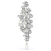 Broșă Constella cu perle de cristal, tăietură rotundă, albă, placată cu rodiu Broșă Constella cu perle de cristal, tăietură rotundă, albă, placată cu rodiu