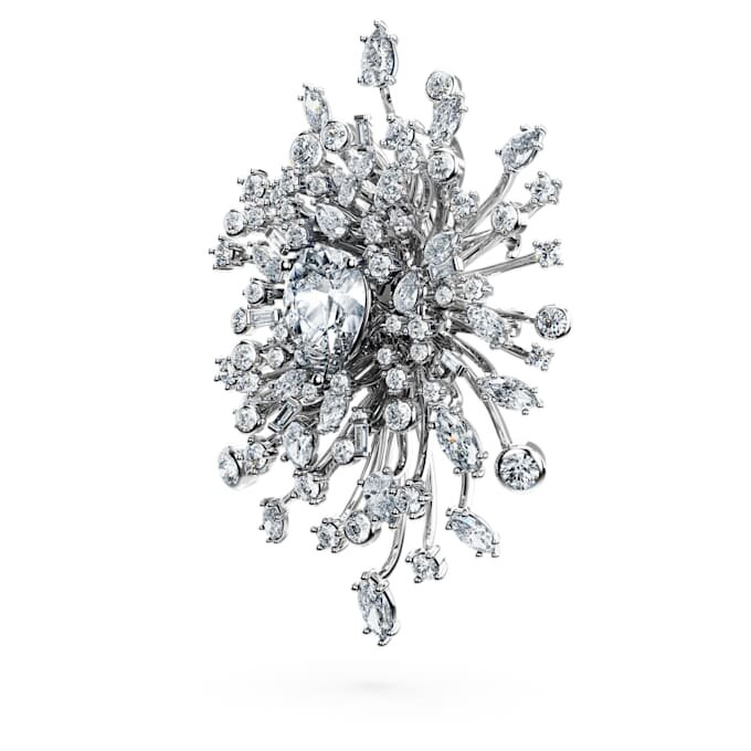 Broșă Galaxy cu diamante create în laborator, 15,71 carate în total, forme mixte, aur alb de 18K Broșă Galaxy cu diamante create în laborator, 15,71 carate în total, forme mixte, aur alb de 18K