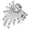 Broșa „Swan” din colecția Vienna, albă, placată cu ruteniu Broșa „Swan” din colecția Vienna, albă, placată cu ruteniu