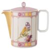 Cafetieră Idyllia din porțelan, cu motiv imprimat „Crystal”, pasăre, multicoloră Cafetieră Idyllia din porțelan, cu motiv imprimat „Crystal”, pasăre, multicoloră