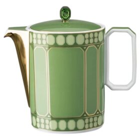 Cafetieră Signum din porțelan, verde