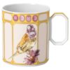 Cană Idyllia din porțelan, cu motiv imprimat „Crystal”, „Finch”, galben