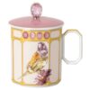 Cană Idyllia din porțelan, cu motiv imprimat „Crystal”, „Finch”, galben