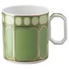 Ceașcă de cafea Signum cu farfurioară, porțelan, verde Ceașcă de cafea Signum cu farfurioară, porțelan, verde