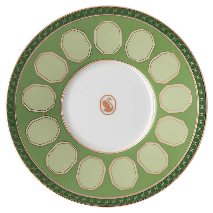 Ceașcă de cafea Signum cu farfurioară, porțelan, verde Ceașcă de cafea Signum cu farfurioară, porțelan, verde