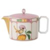 Ceainic Idyllia din porțelan, cu motiv imprimat cu cristale, pasăre, multicolor Ceainic Idyllia din porțelan, cu motiv imprimat cu cristale, pasăre, multicolor