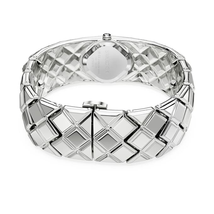 Ceas-brățară Curiosa cu brățară din cristale, nuanță argintie, oțel inoxidabil Ceas-brățară Curiosa cu brățară din cristale, nuanță argintie, oțel inoxidabil