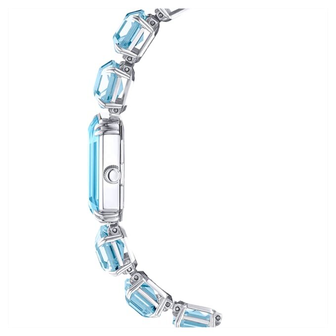 Ceas cu brățară cu tăietură octogonală, albastru, oțel inoxidabil Ceas cu brățară cu tăietură octogonală, albastru, oțel inoxidabil