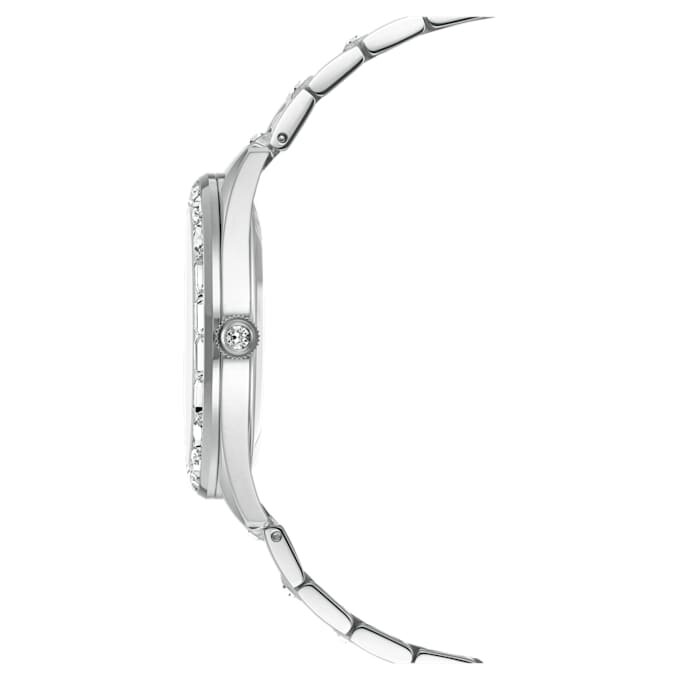 Ceas Matrix cu dată, fabricat în Elveția, brățară metalică, nuanță argintie, oțel inoxidabil Ceas Matrix cu dată, fabricat în Elveția, brățară metalică, nuanță argintie, oțel inoxidabil