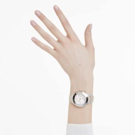 Ceas Octea Chrono fabricat în Elveția, brățară metalică, nuanță de aur roz, finisaj din metale mixte