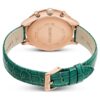 Ceas Octea Chrono fabricat în Elveția, curea din piele, verde, finisaj aur roz Ceas Octea Chrono fabricat în Elveția, curea din piele, verde, finisaj aur roz