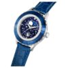 Ceas Octea Moon fabricat în Elveția, Lună, curea din piele, albastru, oțel inoxidabil Ceas Octea Moon fabricat în Elveția, Lună, curea din piele, albastru, oțel inoxidabil
