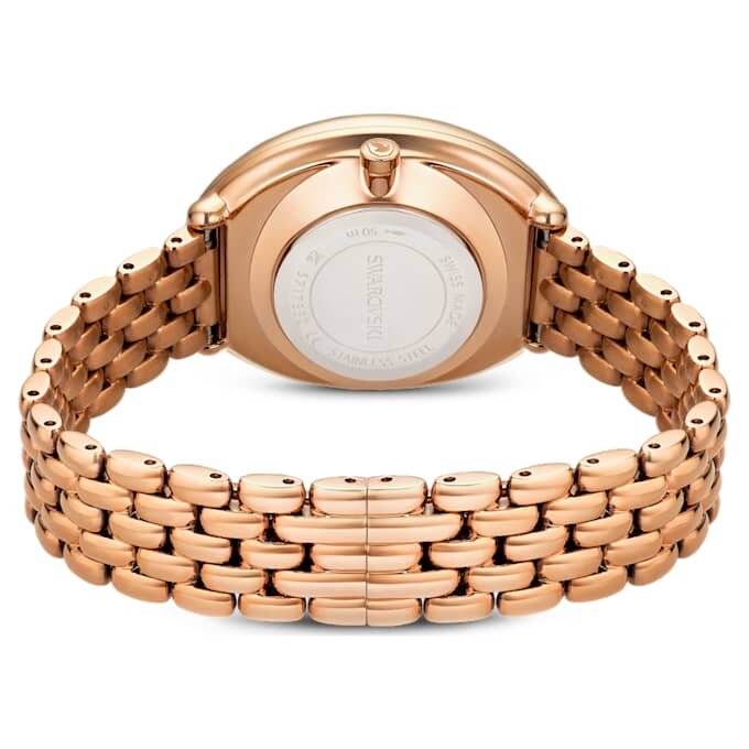 Ceas oval Imber fabricat în Elveția, brățară metalică, nuanță aurie, finisaj în nuanță de aur roz Ceas oval Imber fabricat în Elveția, brățară metalică, nuanță aurie, finisaj în nuanță de aur roz