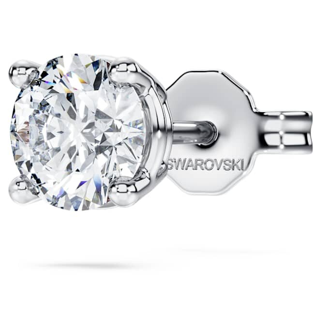 Cercei cu diamante create în laborator 0,5 Ct Tw, simpli, formă rotundă, aur alb de 14K Cercei cu diamante create în laborator 0,5 Ct Tw, simpli, formă rotundă, aur alb de 14K