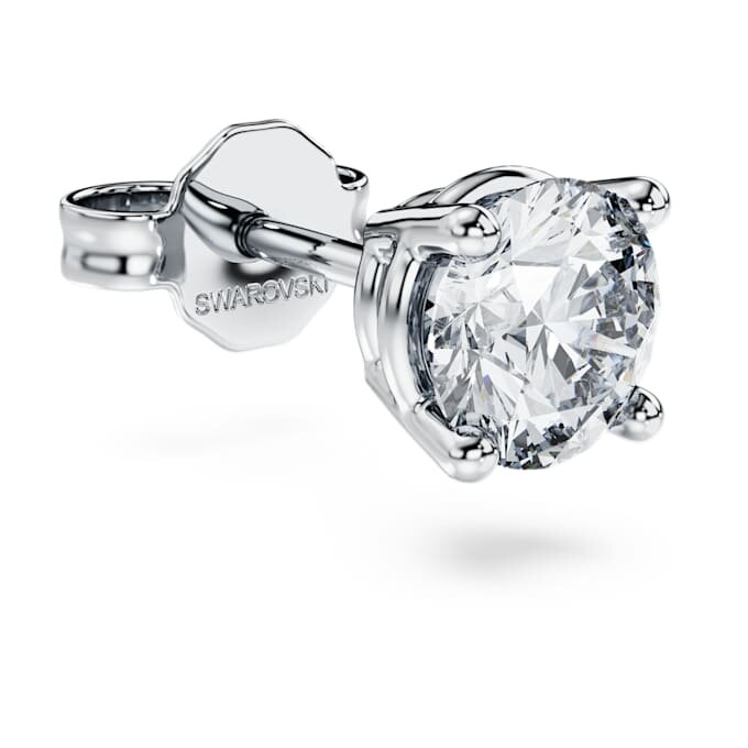 Cercei cu diamante create în laborator 0,5 Ct Tw, simpli, formă rotundă, aur alb de 14K Cercei cu diamante create în laborator 0,5 Ct Tw, simpli, formă rotundă, aur alb de 14K