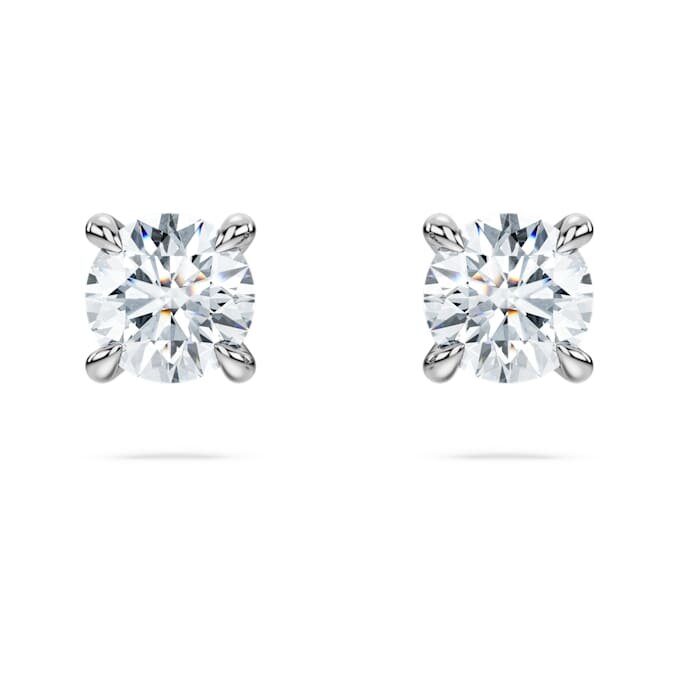 Cercei cu diamante create în laborator 0,52 ct în total, formă rotundă, argint sterling Cercei cu diamante create în laborator 0,52 ct în total, formă rotundă, argint sterling