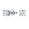 Cercei cu diamante create în laborator 0,52 ct în total, formă rotundă, argint sterling Cercei cu diamante create în laborator 0,52 ct în total, formă rotundă, argint sterling