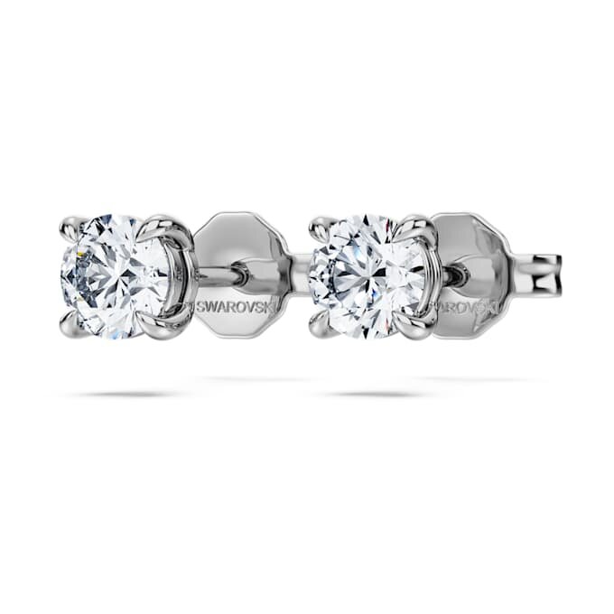 Cercei cu diamante create în laborator 0,52 ct în total, formă rotundă, argint sterling Cercei cu diamante create în laborator 0,52 ct în total, formă rotundă, argint sterling