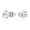 Cercei cu diamante de laborator „Eternity”, 2,0 carate în total, formă rotundă, aur alb de 14K Cercei cu diamante de laborator „Eternity”, 2,0 carate în total, formă rotundă, aur alb de 14K