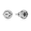 Cercei cu diamante de laborator „Eternity Halo”, 2 Ct Tw, formă rotundă, aur alb de 14K Cercei cu diamante de laborator „Eternity Halo”, 2 Ct Tw, formă rotundă, aur alb de 14K