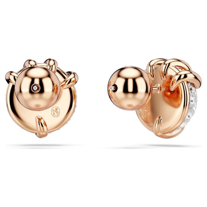 Cercei cu dragon și fenix – Gheara dragonului, albi, placare în nuanță de aur roz Cercei cu dragon și fenix – Gheara dragonului, albi, placare în nuanță de aur roz