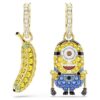 Cercei cu Minioni Stuart și Banana, pavé, mini, multicolori, placare aurie Cercei cu Minioni Stuart și Banana, pavé, mini, multicolori, placare aurie