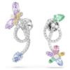 Cercei cu pandantiv Ariana Grande X Swarovski cu montură tip „ear jacket”, tăieturi mixte, libelulă, floare, multicolor, placat cu rodiu Cercei cu pandantiv Ariana Grande X Swarovski cu montură tip „ear jacket”, tăieturi mixte, libelulă, floare, multicolor, placat cu rodiu