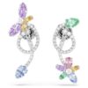 Cercei cu pandantiv Ariana Grande X Swarovski cu montură tip „ear jacket”, tăieturi mixte, libelulă, floare, multicolor, placat cu rodiu Cercei cu pandantiv Ariana Grande X Swarovski cu montură tip „ear jacket”, tăieturi mixte, libelulă, floare, multicolor, placat cu rodiu