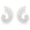 Cercei cu pandantiv Ariana Grande X Swarovski cu perle de cristal, tăieturi mixte, albi, placare cu rodiu Cercei cu pandantiv Ariana Grande X Swarovski cu perle de cristal, tăieturi mixte, albi, placare cu rodiu