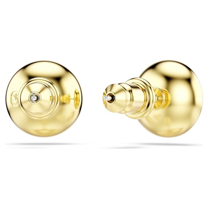 Cercei cu șurub Una Angelic, tăietură rotundă, caramel, placat cu aur Cercei cu șurub Una Angelic, tăietură rotundă, caramel, placat cu aur