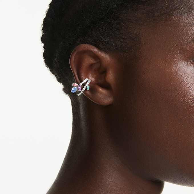 Cercei de tip „ear cuff” Ariana Grande x Swarovski cu tăieturi mixte, multicolori, placati cu rodiu Cercei de tip „ear cuff” Ariana Grande x Swarovski cu tăieturi mixte, multicolori, placati cu rodiu