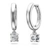 Cercei Eternity Drop cu diamante create în laborator, 0,7 Ct Tw, formă rotundă, aur alb de 14K Cercei Eternity Drop cu diamante create în laborator, 0,7 Ct Tw, formă rotundă, aur alb de 14K
