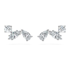 Cercei Galaxy cu diamante create în laborator, 0,5 carate în total, forme mixte, argint sterling