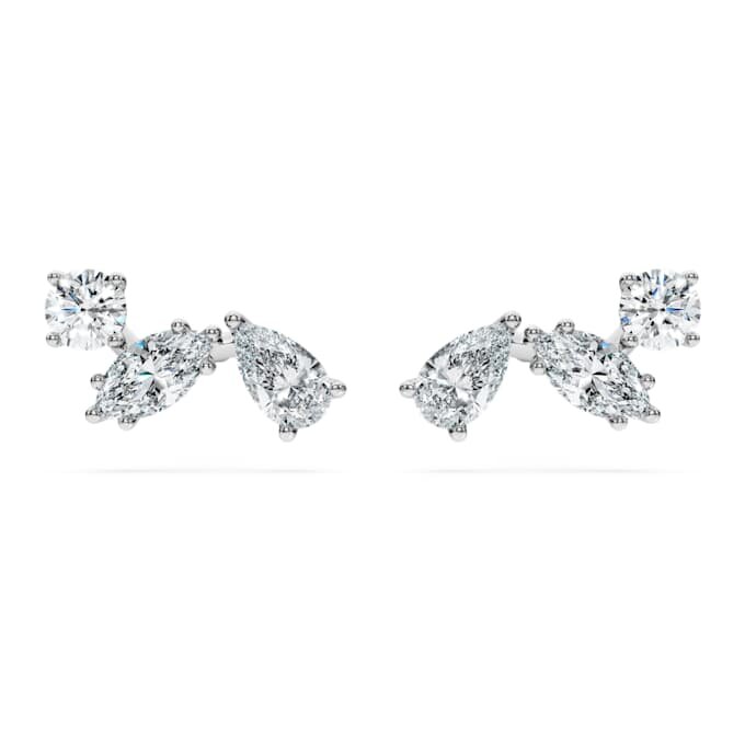 Cercei Galaxy cu diamante create în laborator, 0,5 carate în total, forme mixte, argint sterling Cercei Galaxy cu diamante create în laborator, 0,5 carate în total, forme mixte, argint sterling