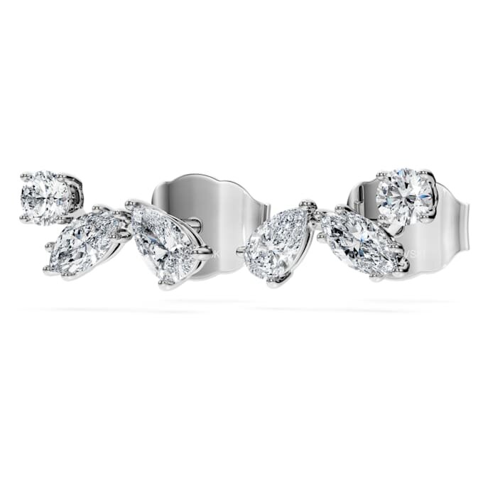 Cercei Galaxy cu diamante create în laborator, 0,5 carate în total, forme mixte, argint sterling Cercei Galaxy cu diamante create în laborator, 0,5 carate în total, forme mixte, argint sterling