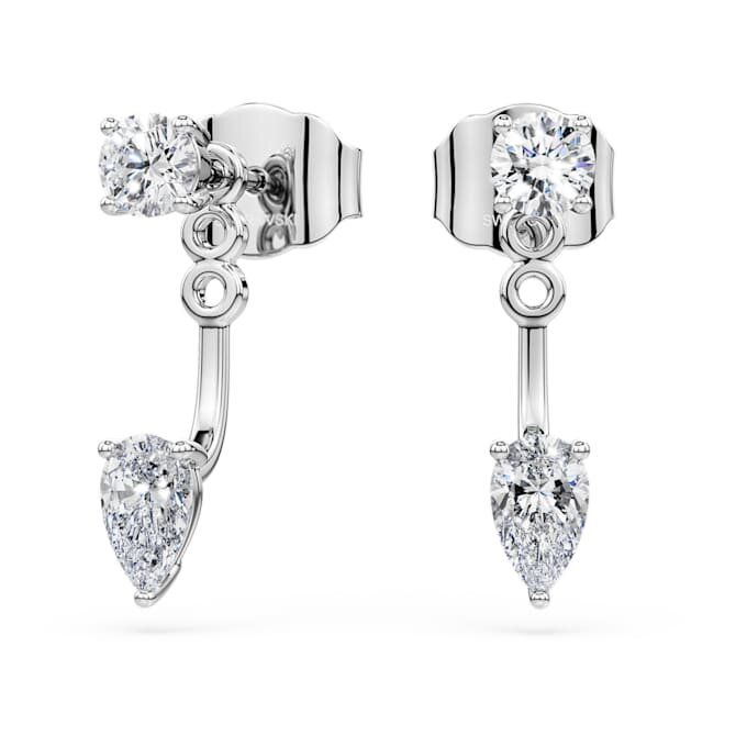 Cercei Galaxy cu diamante create în laborator, 0,82 carate în total, forme mixte, argint sterling Cercei Galaxy cu diamante create în laborator, 0,82 carate în total, forme mixte, argint sterling