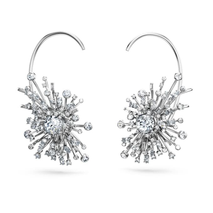 Cercei Galaxy cu diamante create în laborator, 14,67 carate în total, forme mixte, aur alb de 18K Cercei Galaxy cu diamante create în laborator, 14,67 carate în total, forme mixte, aur alb de 18K
