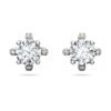 Cercei Galaxy cu diamante create în laborator, 2,1 carate în total, formă rotundă, aur alb de 14K Cercei Galaxy cu diamante create în laborator, 2,1 carate în total, formă rotundă, aur alb de 14K