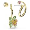 Cercei Idyllia cu design asimetric, tăieturi mixte, flori, multicolori, placati cu ton auriu Cercei Idyllia cu design asimetric, tăieturi mixte, flori, multicolori, placati cu ton auriu