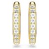 Cercei inelari Dextera, formă octogonală, tăietură rotundă, dimensiune medie, albi, placare aurie Cercei inelari Dextera, formă octogonală, tăietură rotundă, dimensiune medie, albi, placare aurie