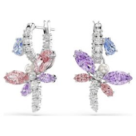 Cercei lungi Ariana Grande X Swarovski cu tăieturi mixte, libelule, multicolori, placati cu rodiu Cercei lungi Ariana Grande X Swarovski cu tăieturi mixte, libelule, multicolori, placati cu rodiu