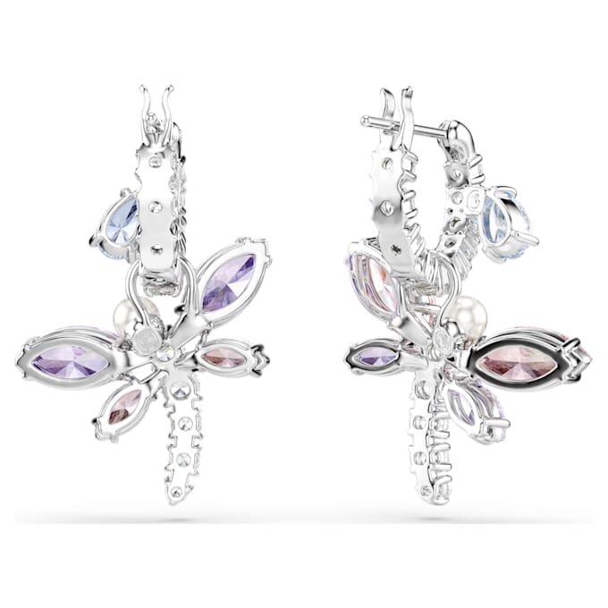 Cercei lungi Ariana Grande X Swarovski cu tăieturi mixte, libelule, multicolori, placati cu rodiu Cercei lungi Ariana Grande X Swarovski cu tăieturi mixte, libelule, multicolori, placati cu rodiu
