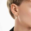 Cercei în formă de picătură octogonală cu diamante create în laborator, 1,0 carate în total, formă octogonală, aur galben de 14K Cercei în formă de picătură octogonală cu diamante create în laborator, 1,0 carate în total, formă octogonală, aur galben de 14K