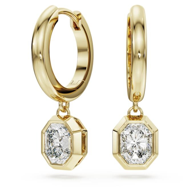 Cercei în formă de picătură octogonală cu diamante create în laborator, 1,0 carate în total, formă octogonală, aur galben de 14K Cercei în formă de picătură octogonală cu diamante create în laborator, 1,0 carate în total, formă octogonală, aur galben de 14K