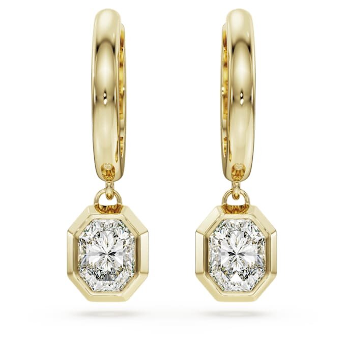 Cercei în formă de picătură octogonală cu diamante create în laborator, 1,0 carate în total, formă octogonală, aur galben de 14K Cercei în formă de picătură octogonală cu diamante create în laborator, 1,0 carate în total, formă octogonală, aur galben de 14K