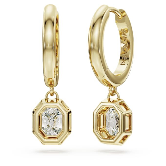 Cercei în formă de picătură octogonală cu diamante create în laborator, 1,0 carate în total, formă octogonală, aur galben de 14K Cercei în formă de picătură octogonală cu diamante create în laborator, 1,0 carate în total, formă octogonală, aur galben de 14K