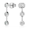 Cercei octogonali cu diamante create în laborator, 0,6 carate în total, formă rotundă, argint sterling Cercei octogonali cu diamante create în laborator, 0,6 carate în total, formă rotundă, argint sterling