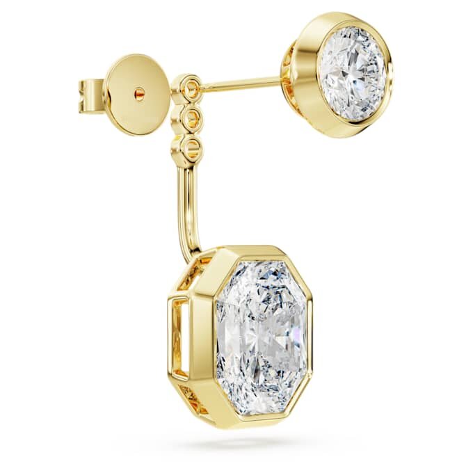 Cercei octogonali cu diamante create în laborator, 7,70 Ct în total, forme mixte, aur galben de 18K Cercei octogonali cu diamante create în laborator, 7,70 Ct în total, forme mixte, aur galben de 18K